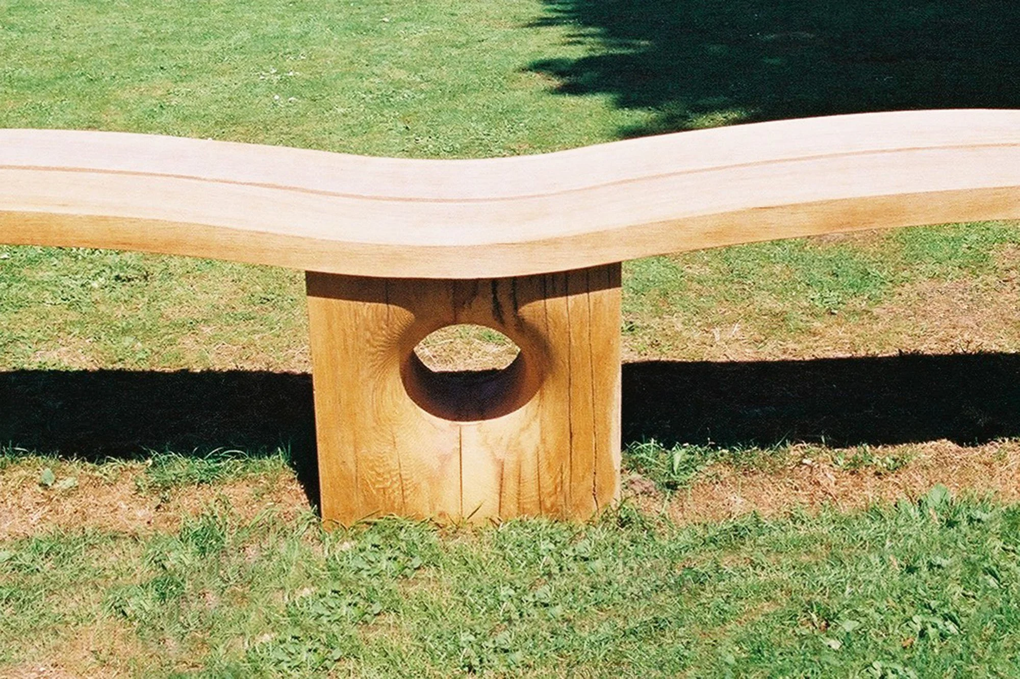 Butterfly Bench I — Carved Seat and Plinth Detail