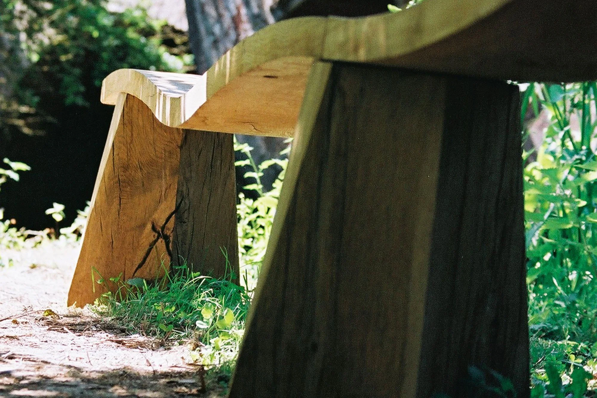Butterfly Bench II (Flight) — Sculptural Oak Seating