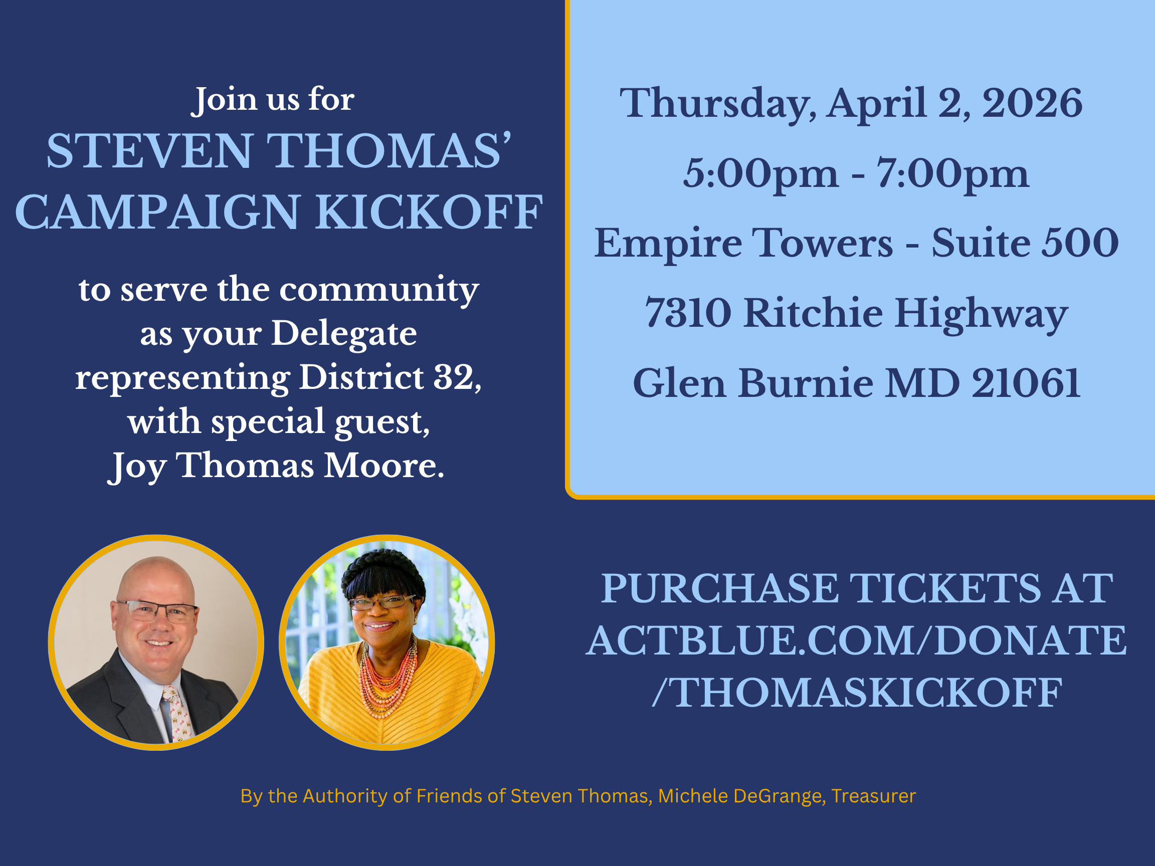 Steven Thomas’ Campaign Kickoff