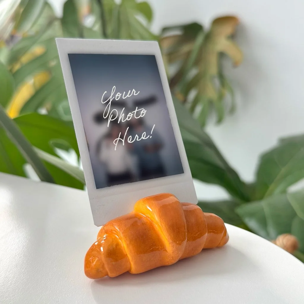 Butter Croissant Photo Card Holder