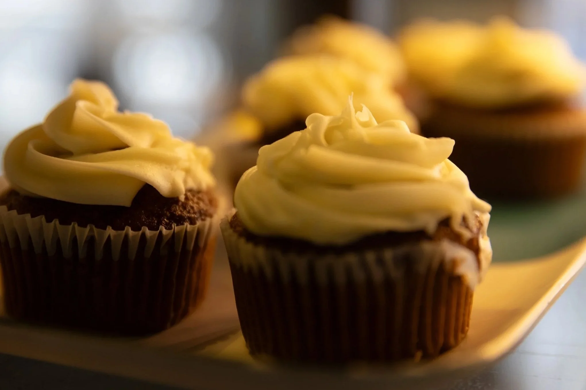 Red velvet cupcakes At Fancy Pants Cafe in Bridgewater, Nova Scotia