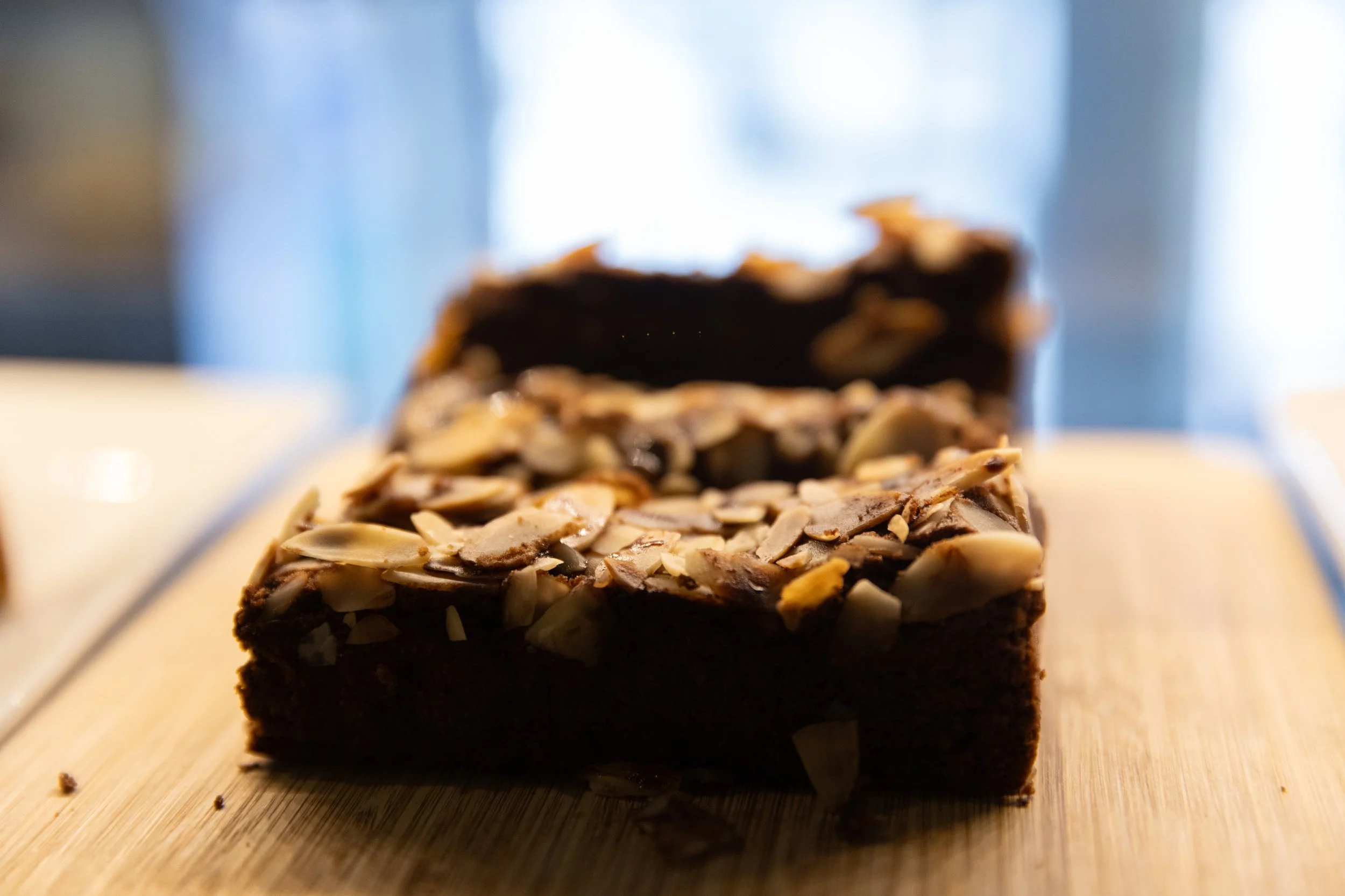 Black bean brownie At Fancy Pants Cafe in Bridgewater, Nova Scotia