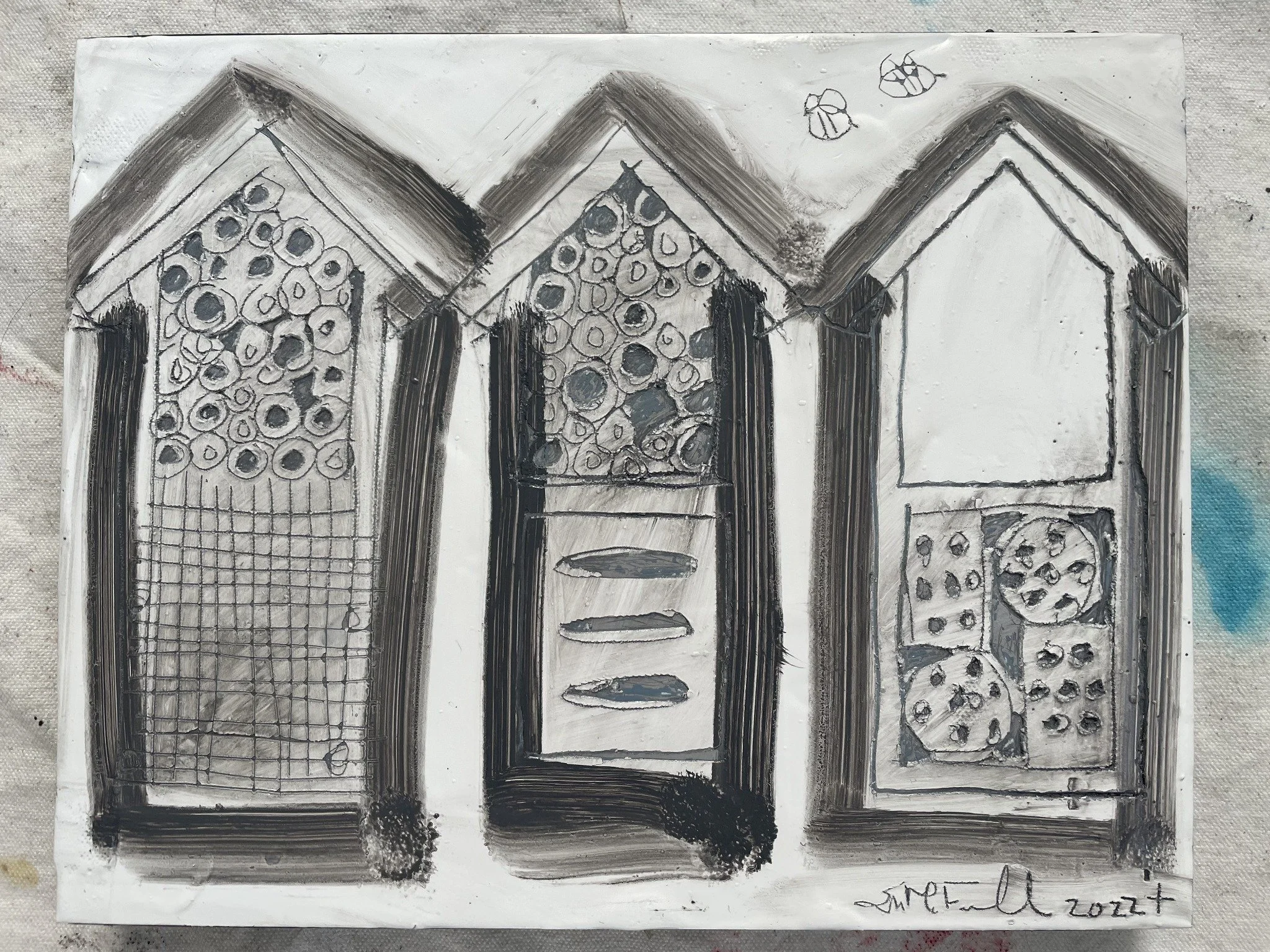 Studio view · Insect Hotels drawing