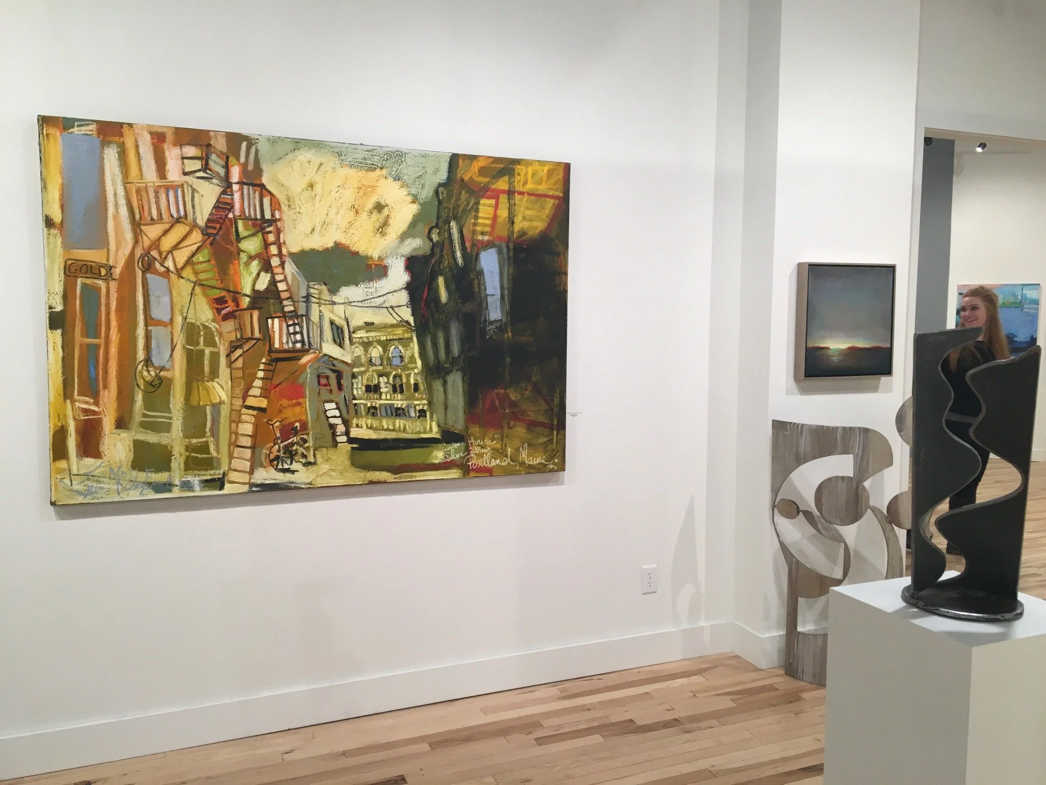 Erin McGee Ferrell · Convergence · Oil on canvas, 2017 · Portland Art Gallery · Portland, Maine