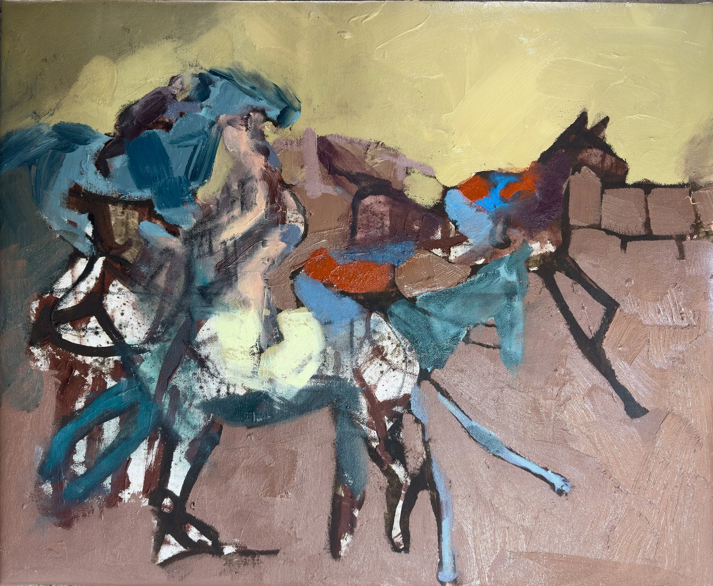 The Riders. 18 x 24 in  oil on canvas