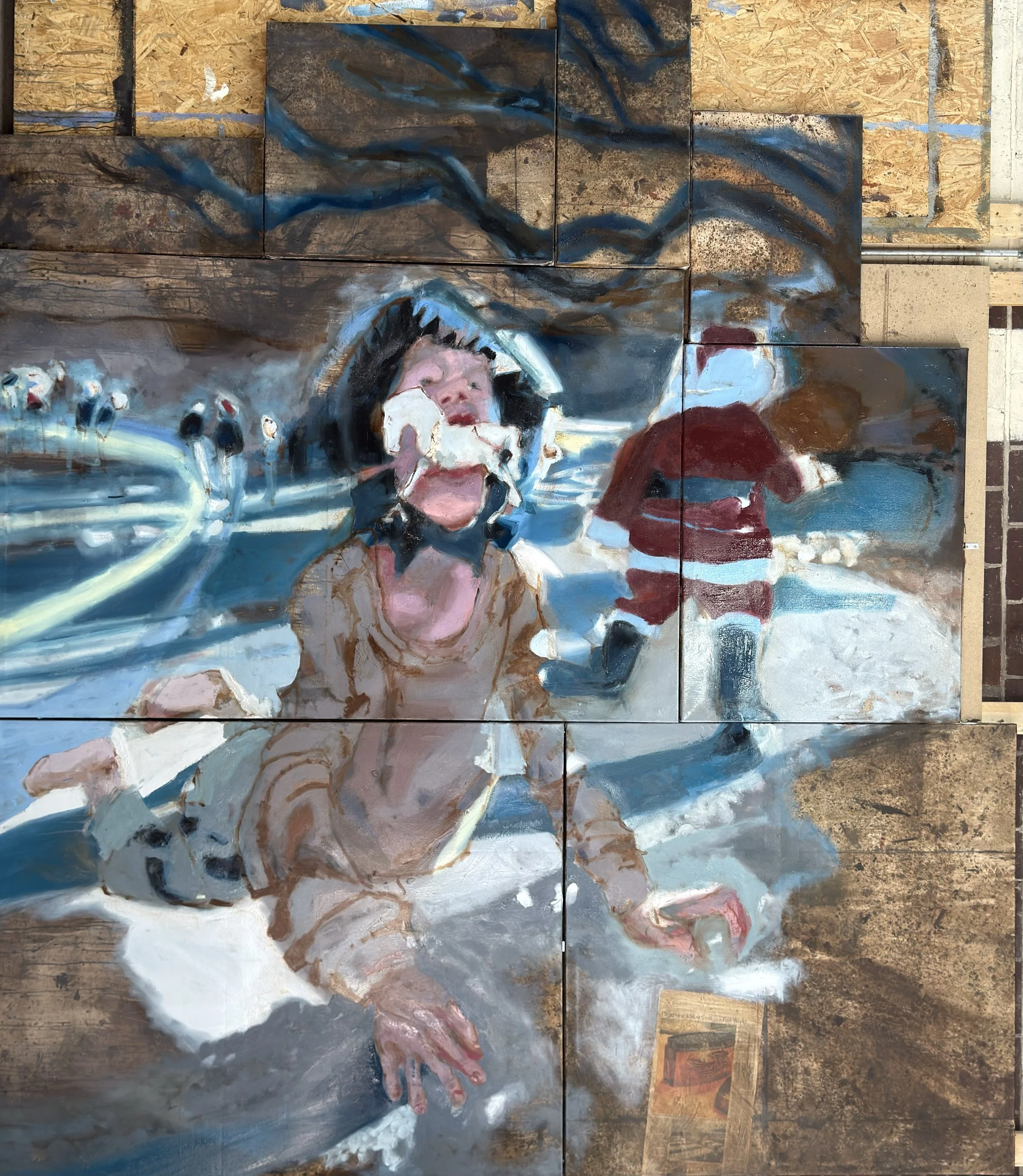 Gallant with Santa 275 x 275 cm oil on canvas 