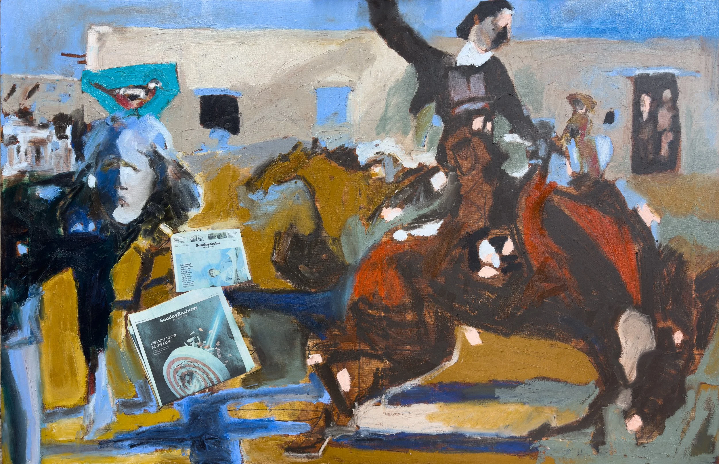 Oh Yes She Will! 30 x 48 in oil on canvas 