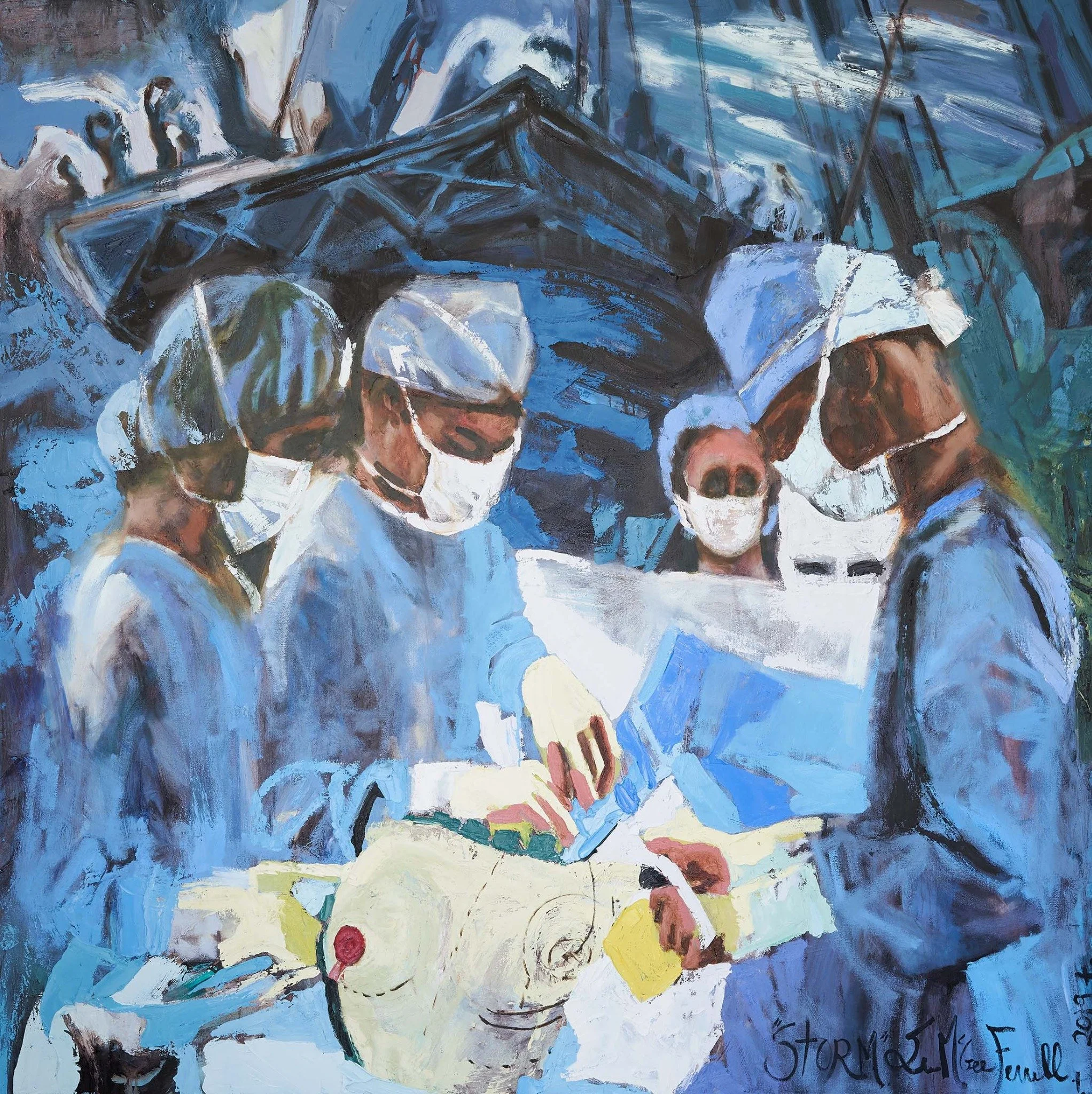 The Storm, 2018
Oil on canvas
72 × 72 in (182.9 × 182.9 cm)