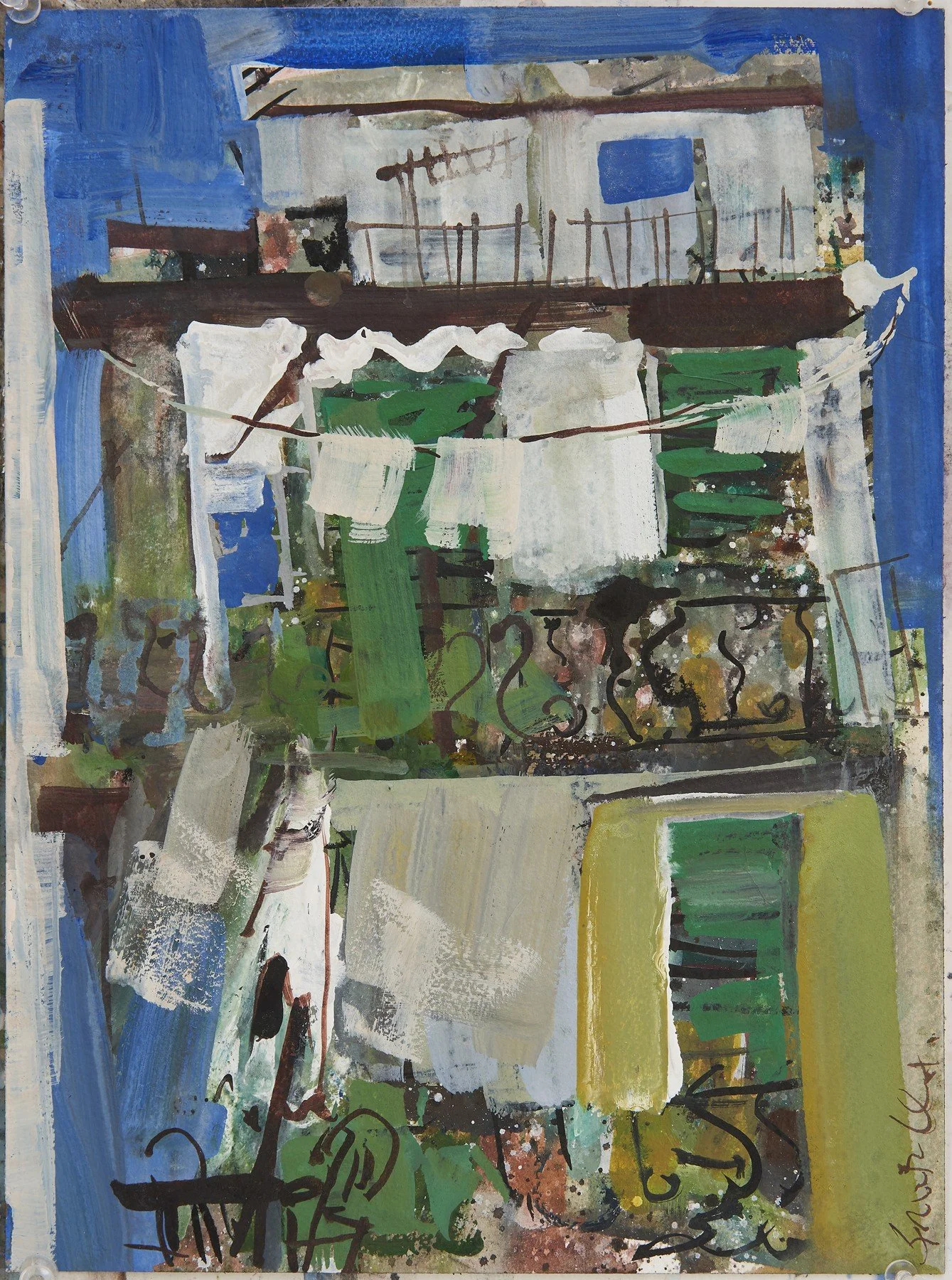 An apartment-window view in Athens — Erin McGee Ferrell, 2022.