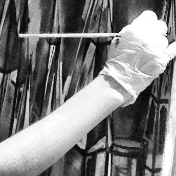 Brushwork in progress — a close-up from Erin McGee Ferrell’s Maine painting archive.
