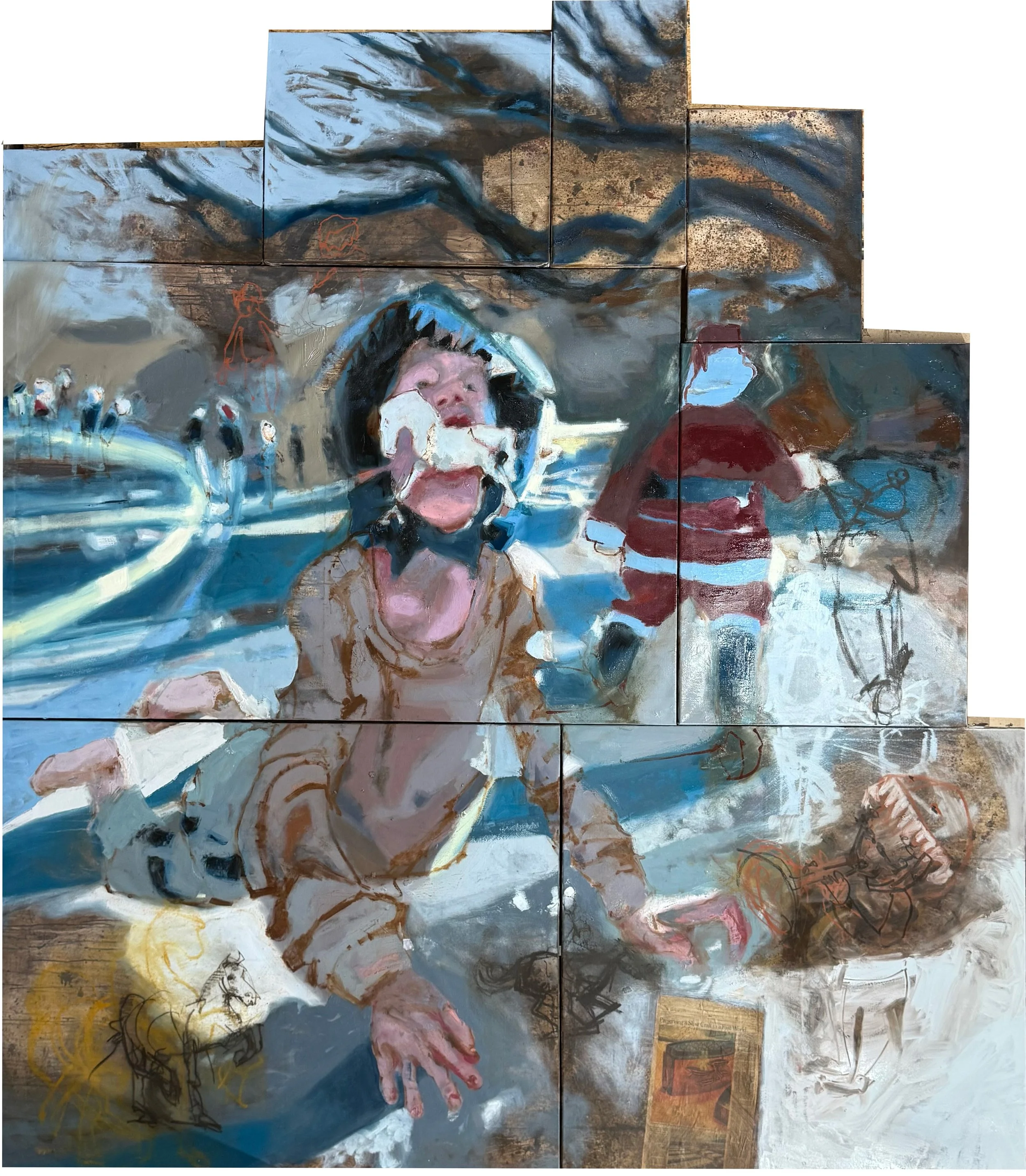 Gallant with Santa 275 x 275 cm oil on canvas 