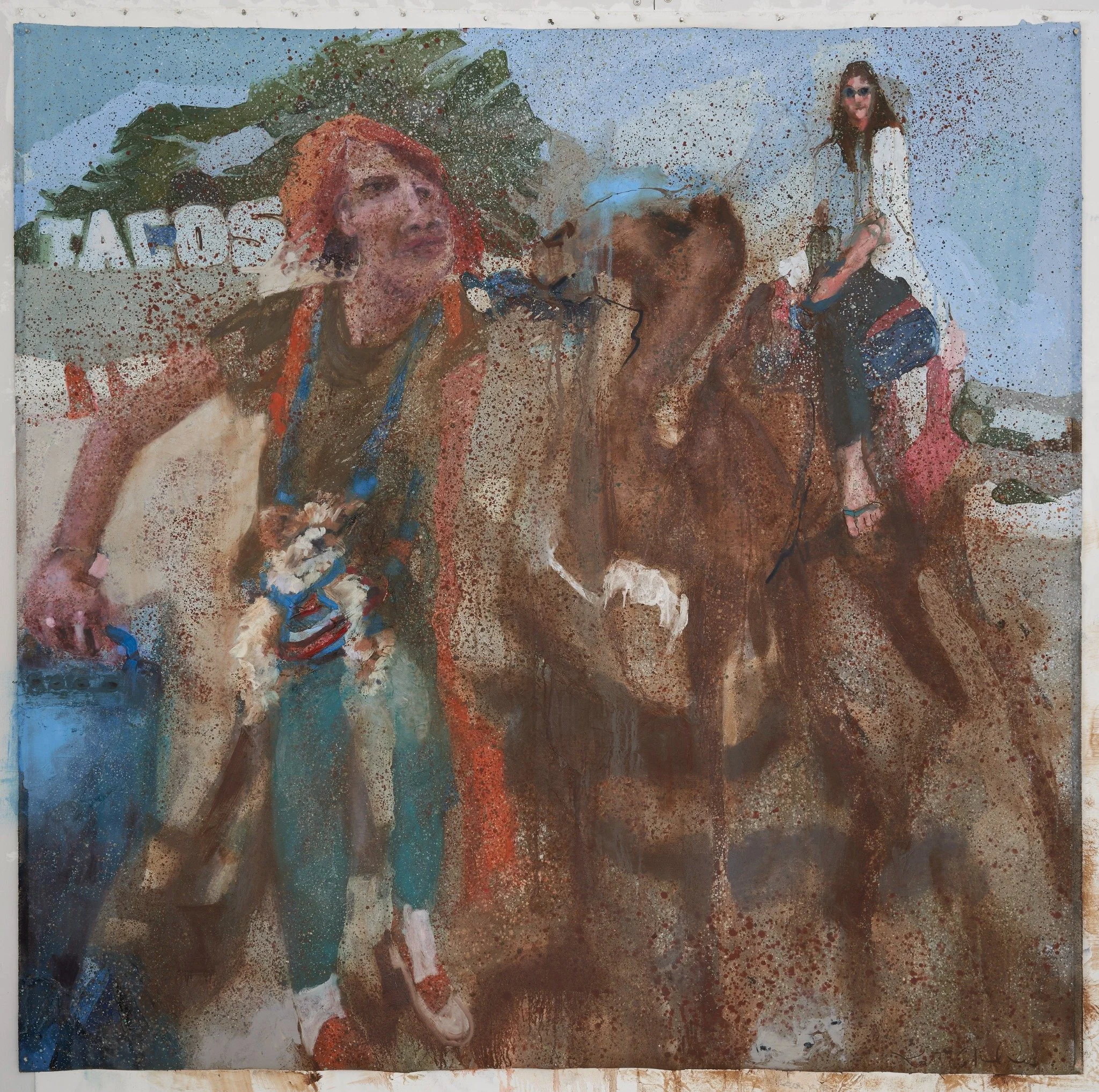 Dog and Camel
Oil on canvas · 6 × 6 feet
Bahrain series