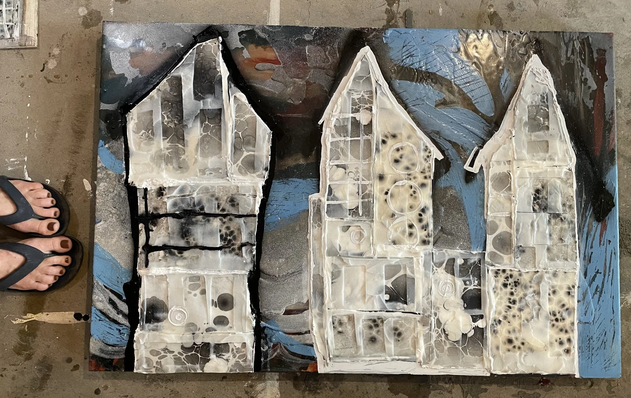 Studio view · Insect Hotels in progress