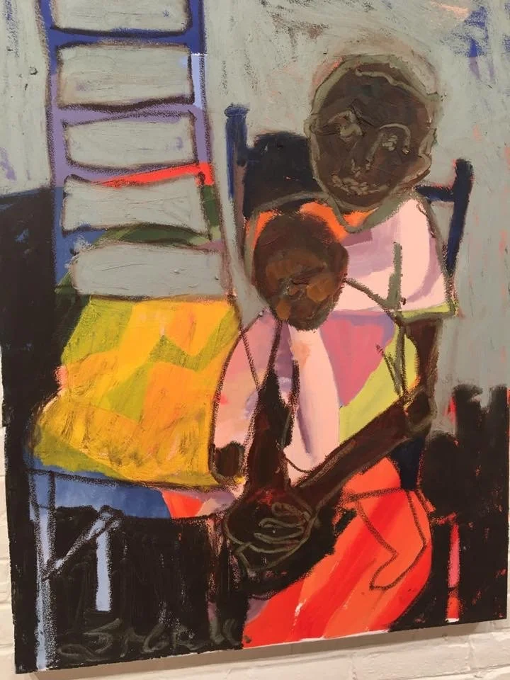 Erin McGee Ferrell · Convergence · Oil on canvas, 2017 · Portland Art Gallery · Portland, Maine
