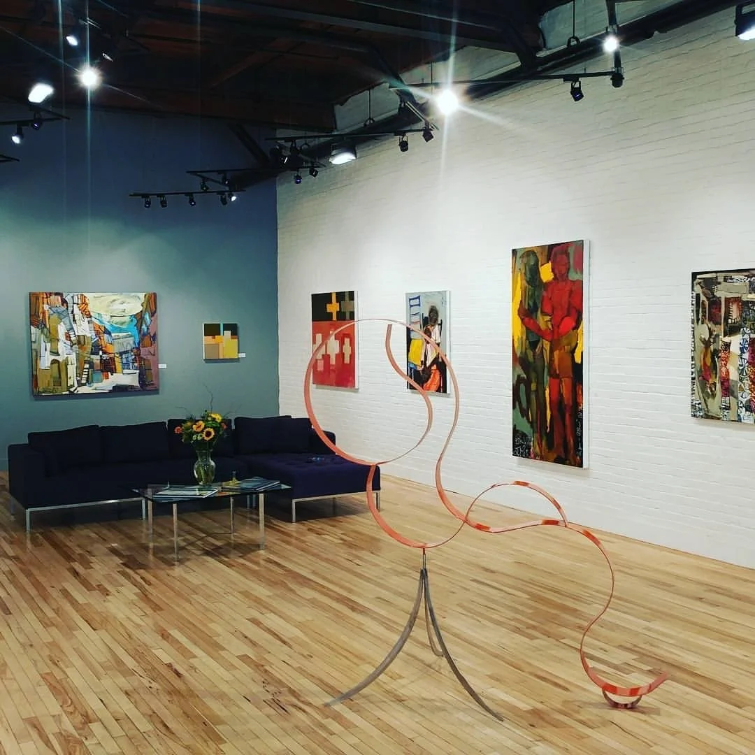Erin McGee Ferrell · Convergence · Oil on canvas, 2017 · Portland Art Gallery · Portland, Maine