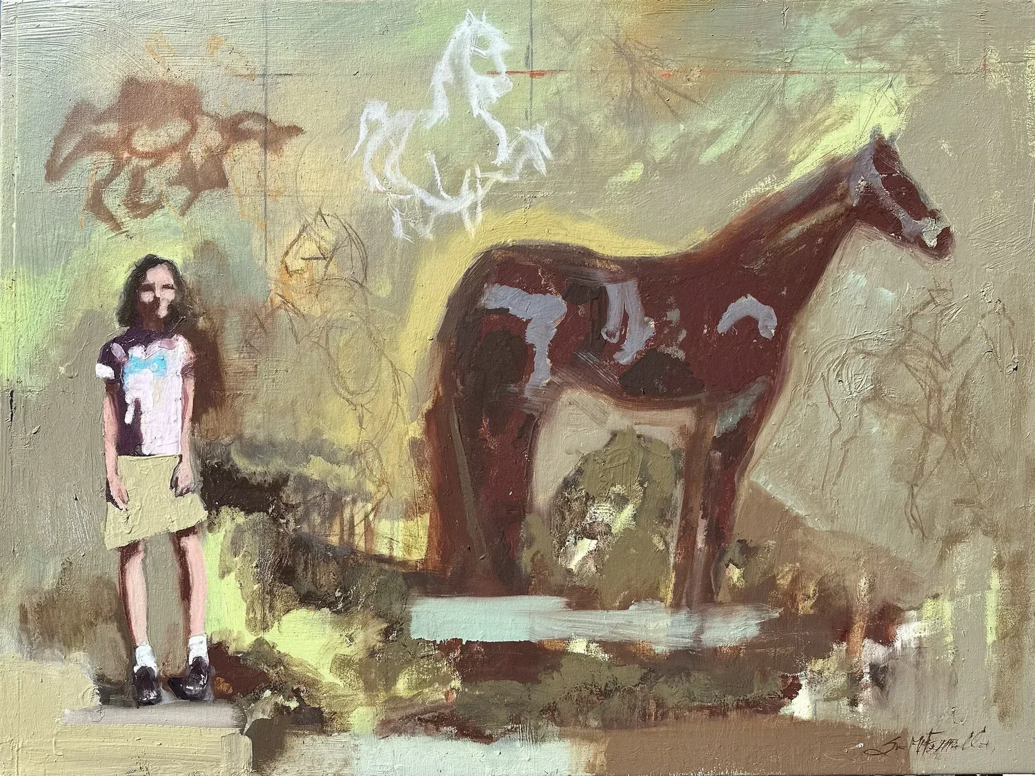 Horse Dreams, 2025
Oil on canvas
30 × 40 in (76.2 × 101.6 cm)