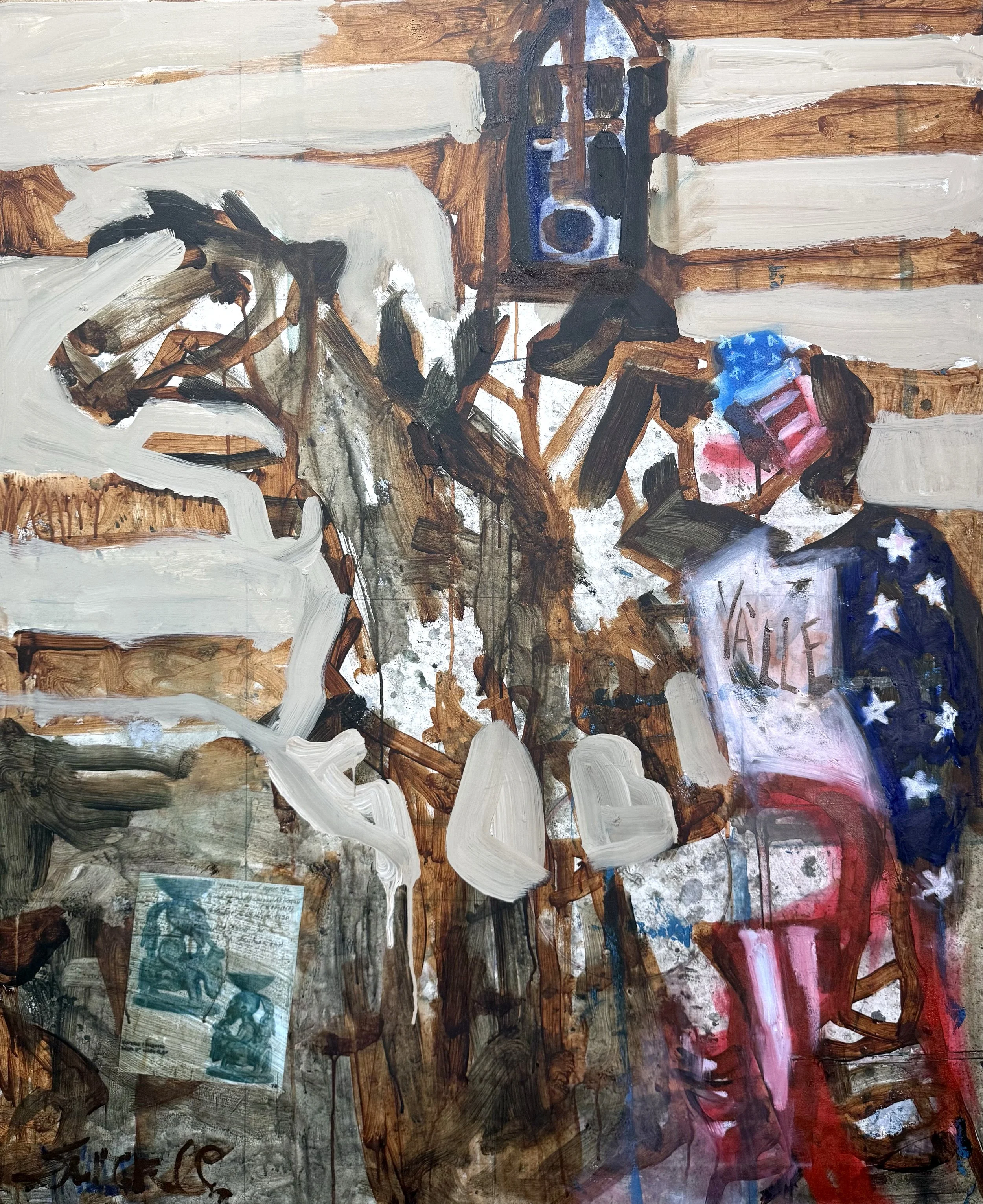 Ya'lle 50 x 60 in mixed media on linen