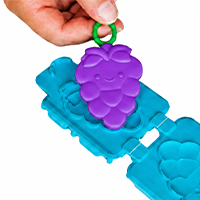 Finished purple octopus charm