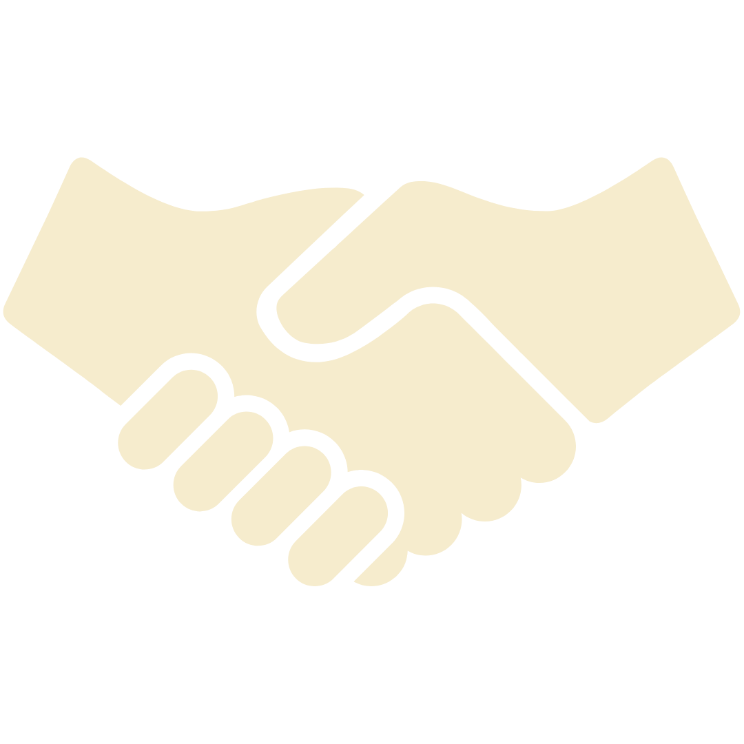 Illustration of a handshake between two hands.