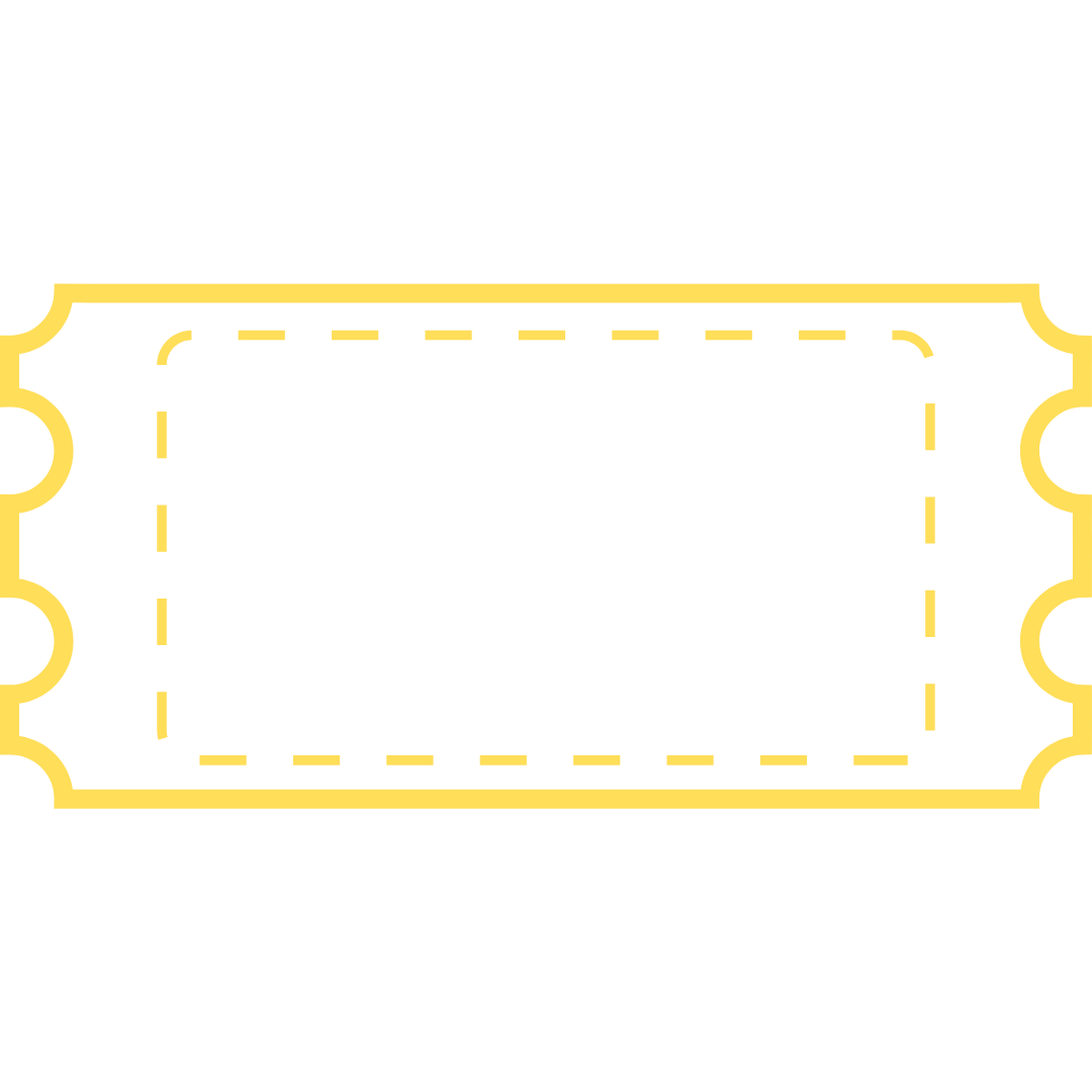 Black background coupon with a yellow border and white text displaying the value $1,000.