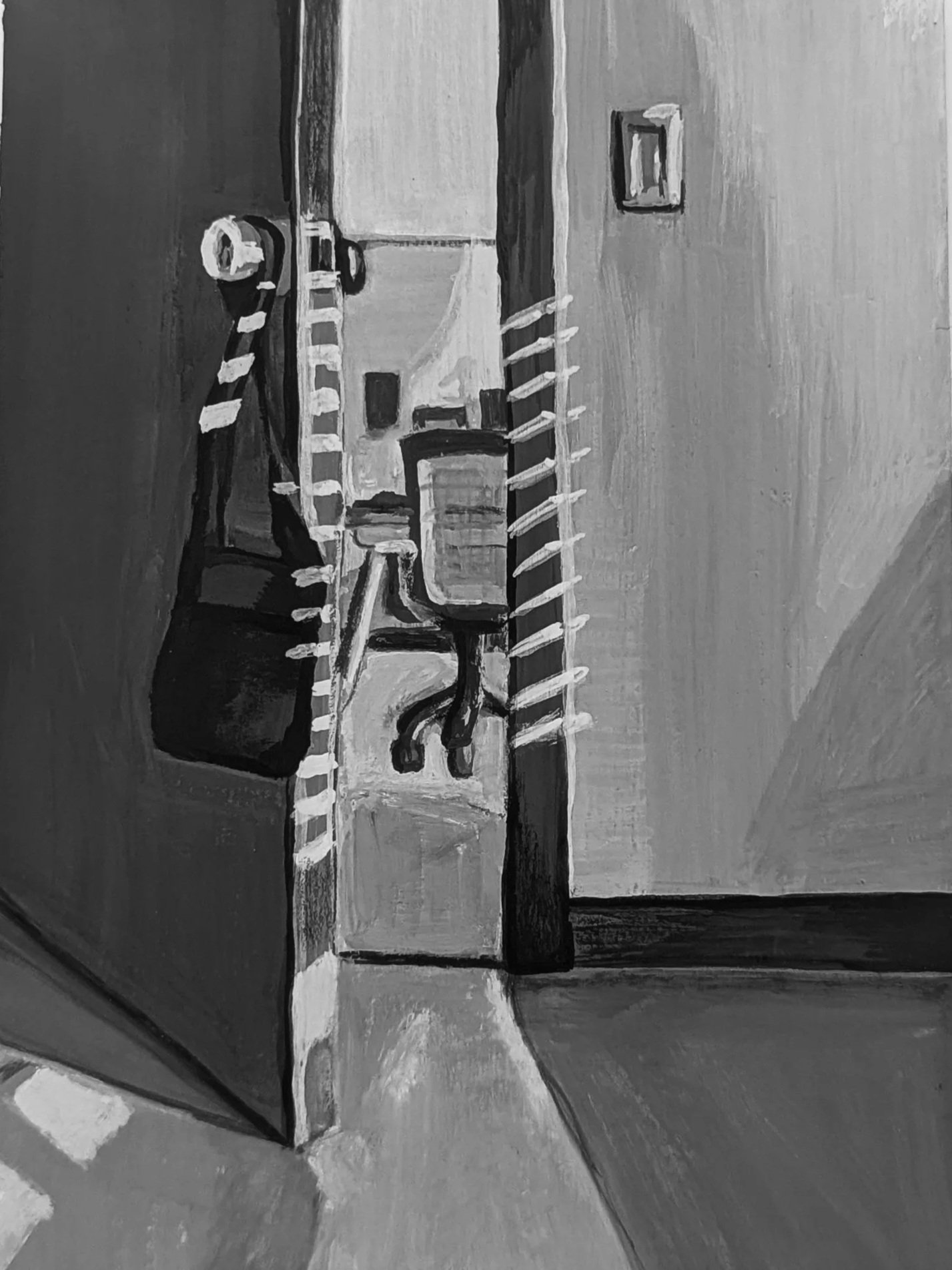 Untitled 02, 2026 | Gouache on Postcard, 4x5"