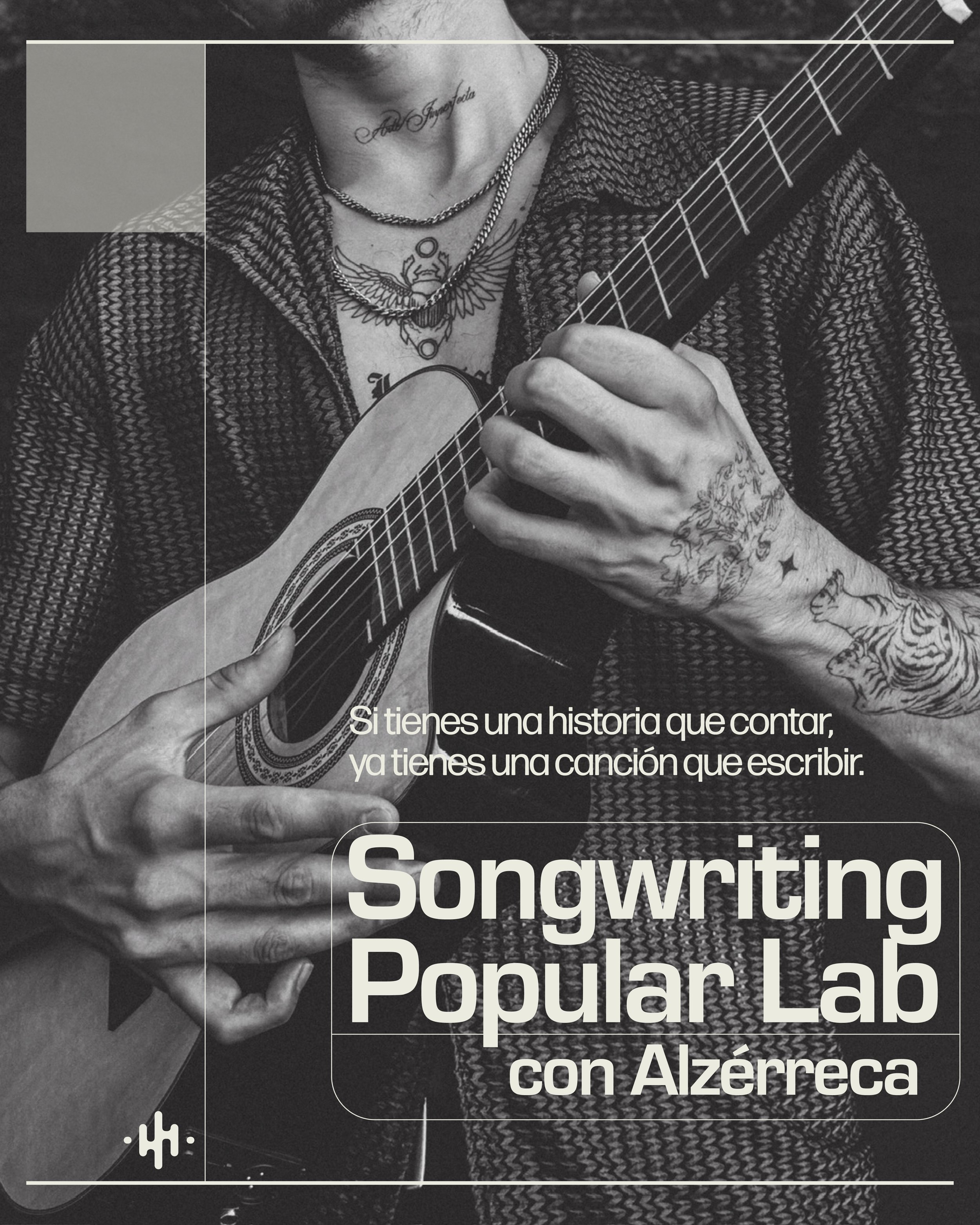 Si tienes una historia que contar, ya tienes una canci&oacute;n que escribir.

Presentamos Songwriting Popular Lab junto a @alzerrecapr.

Aprende a desarrollar letras, melod&iacute;as, armon&iacute;a y estructura musical para convertir tus ideas en c