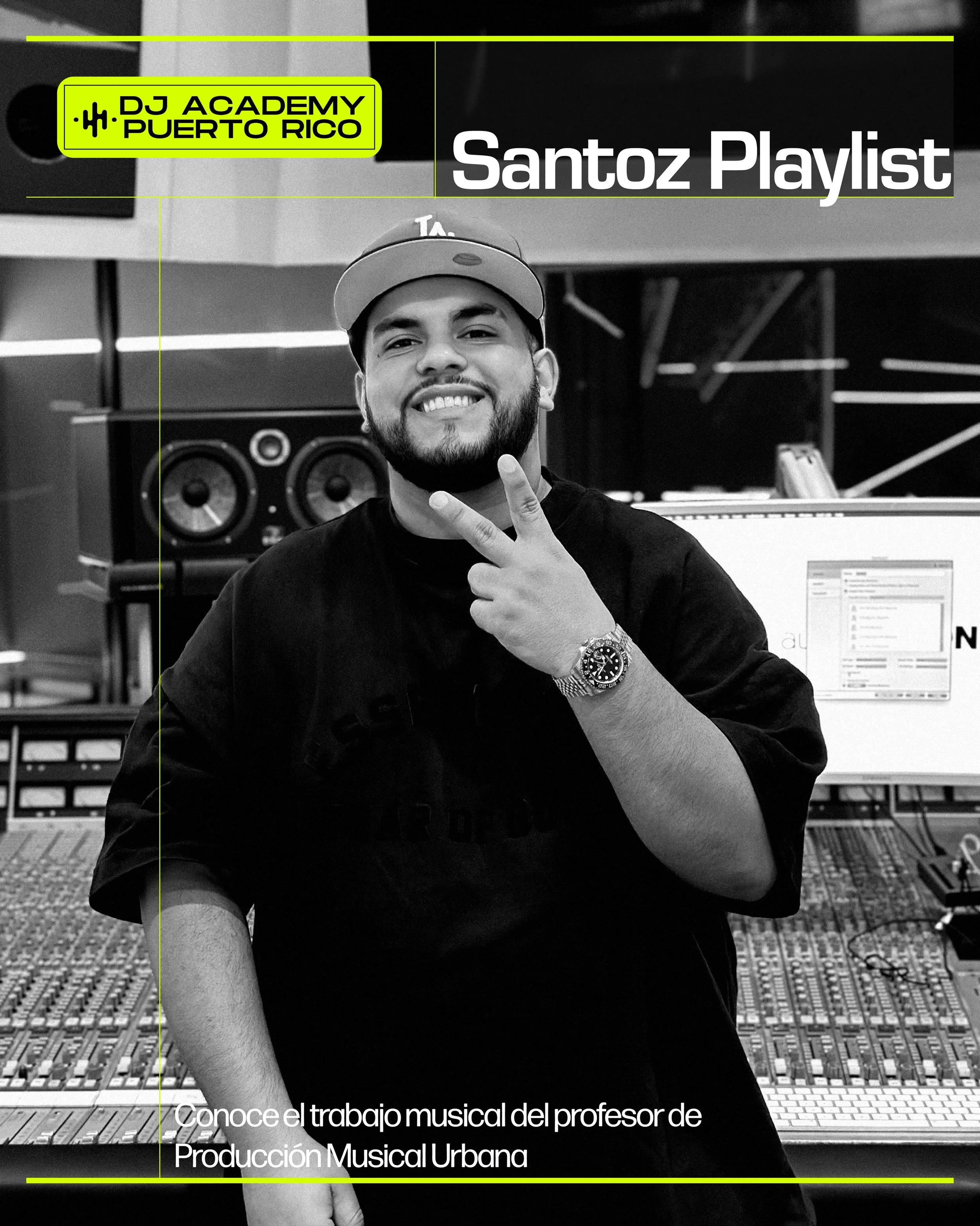 Conoce el trabajo musical de @santozpr, profesor de Producci&oacute;n Musical Urbana en DJ Academy Puerto Rico 🇵🇷 

Swipe para que conozcas Santoz Playlist. 

Santoz playlist re&uacute;ne algunos de los proyectos que @santozpr ha trabajado como pro