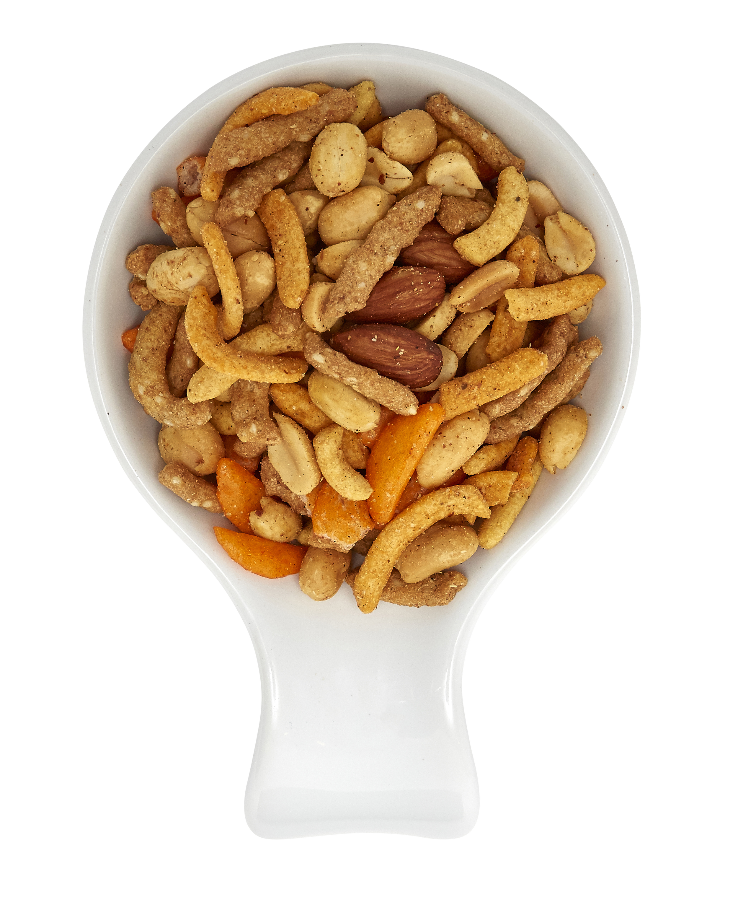 Cajun mix in a white bowl.