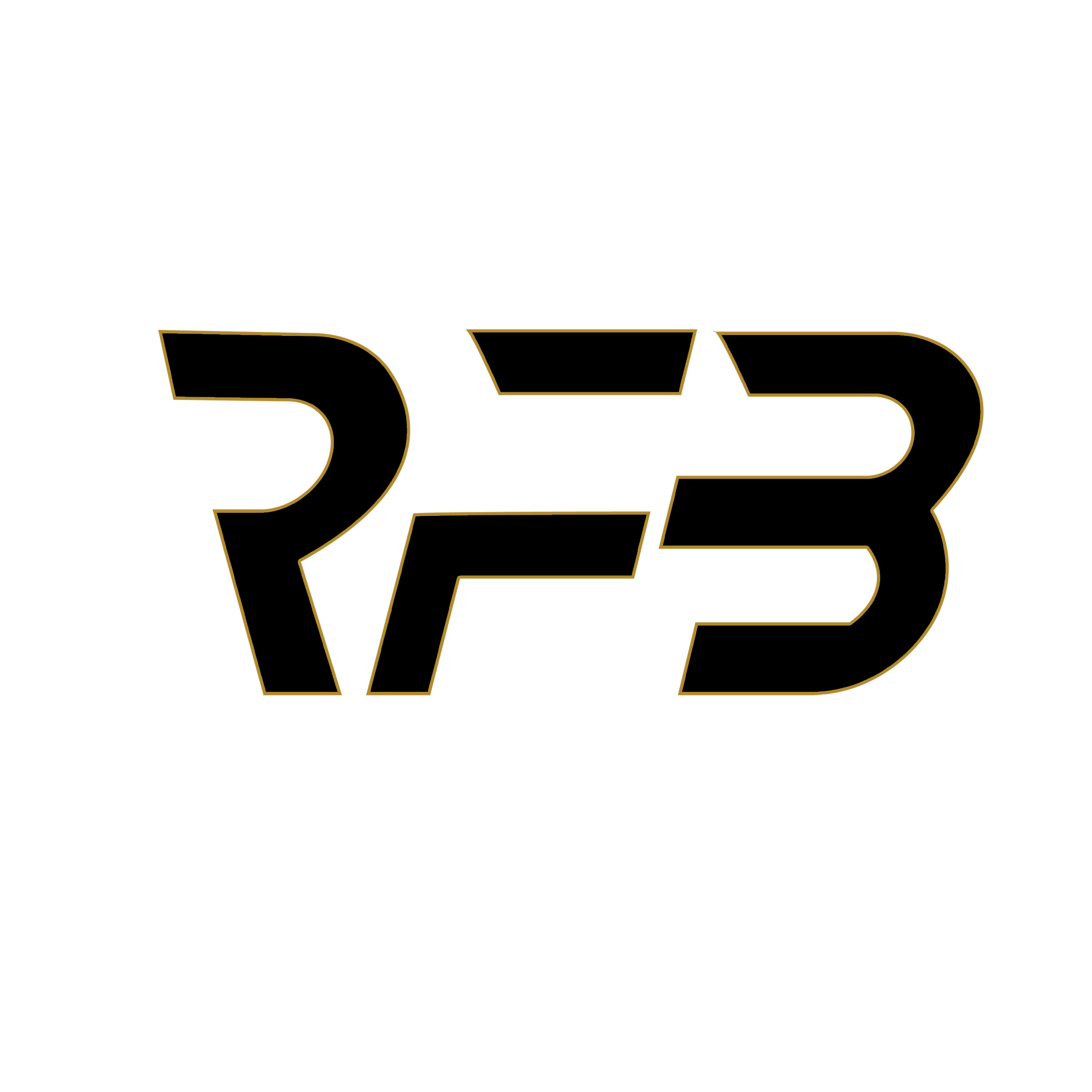Futuristic outline of the number 23 in gold on a black background.