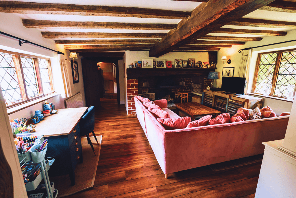 Warm and characterful interiors at High Birch.