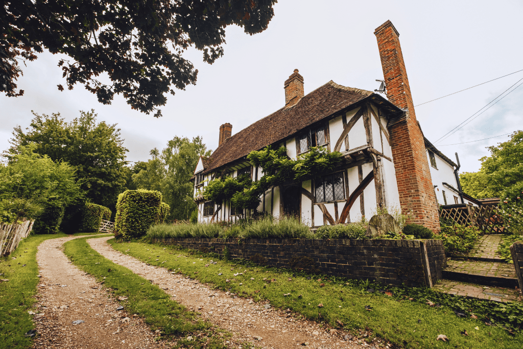 Character farmhouse at High Birch in the Kent countryside.