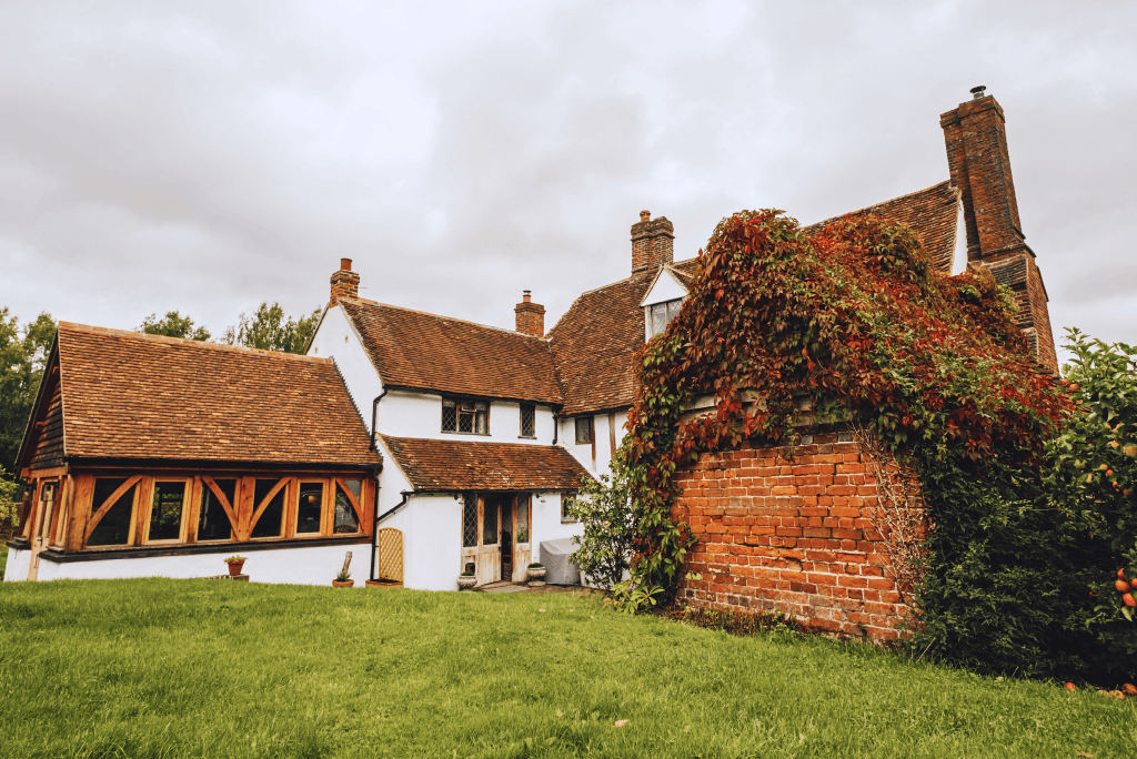 Historic countryside house at High Birch in Kent.