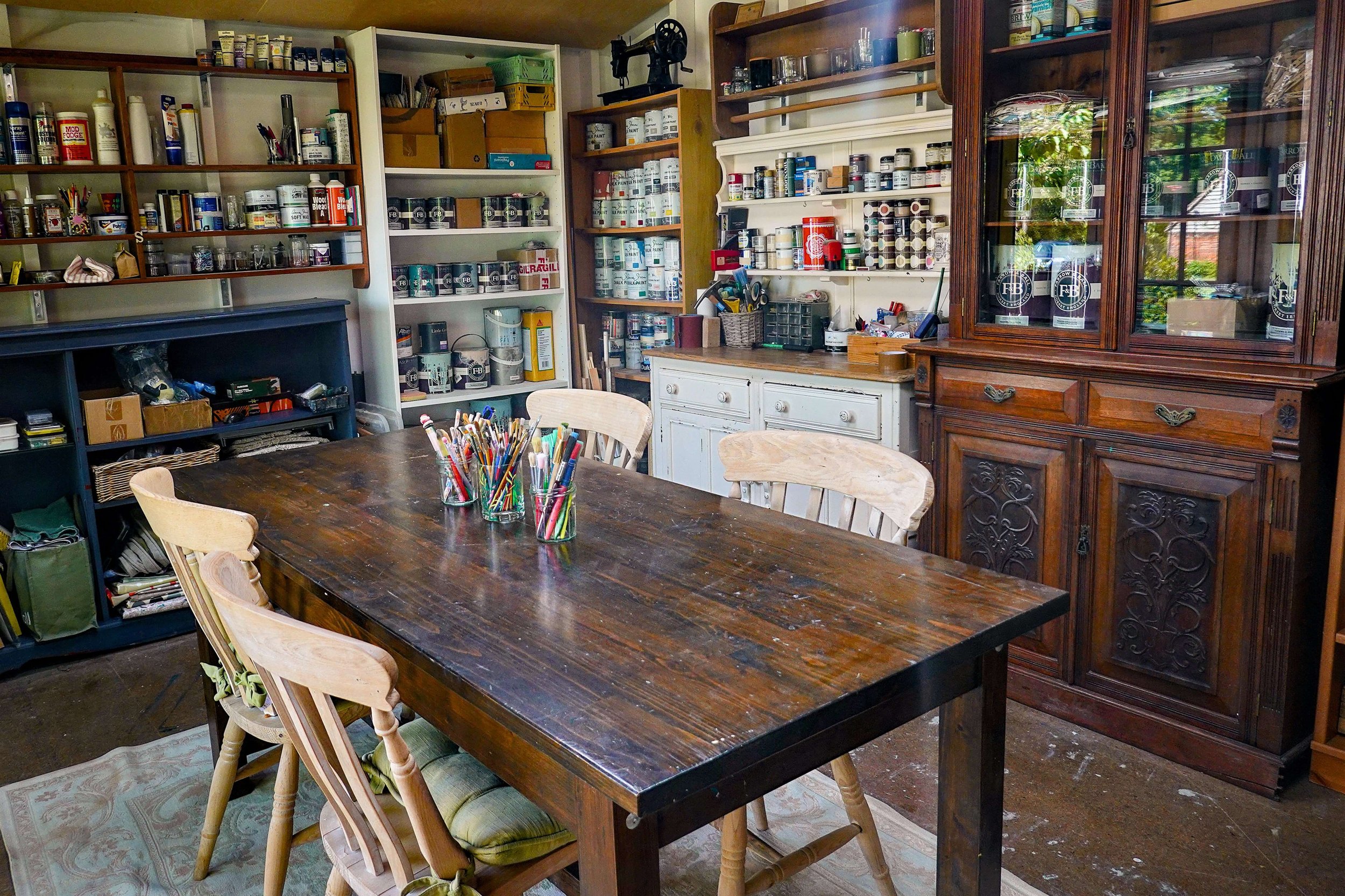Craft and making space inside the High Birch workshop.