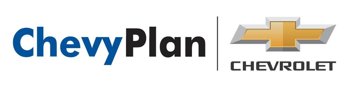 Logotipo que combina el texto 'chevyPlan' en azul y negro, con la marca Chevrolet a la derecha en color dorado y gris.
