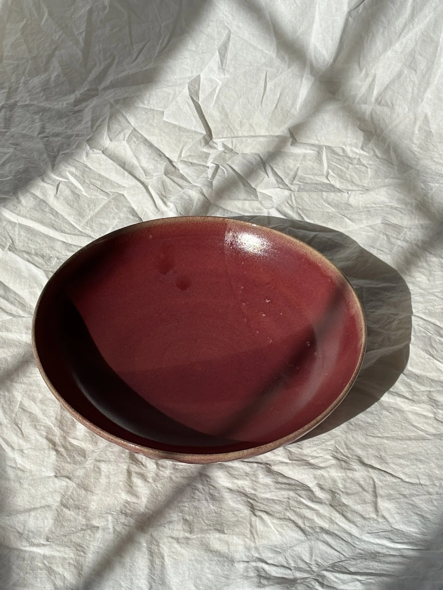 Large Dark Magenta Bowl