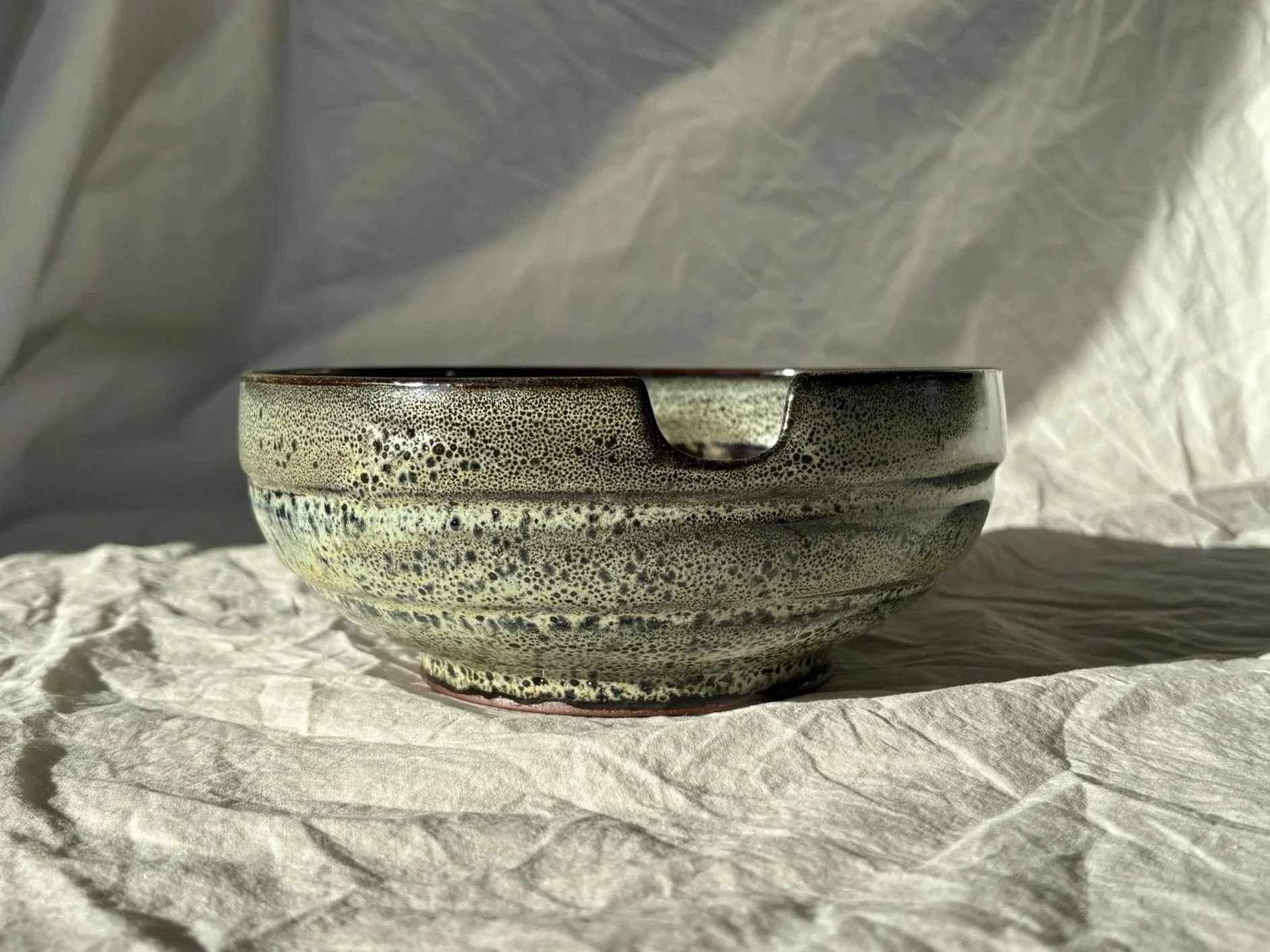 Large Bowl with Spoon Divot