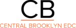 The logo of the Central Brooklyn YMCA in orange and black text.
