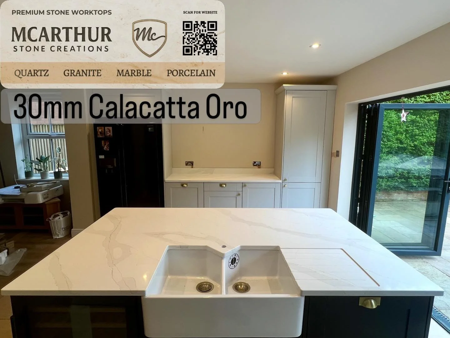 30mm Calacatta Oro #quartzcountertops #kitchen #renovation #kitcheninspiration #home