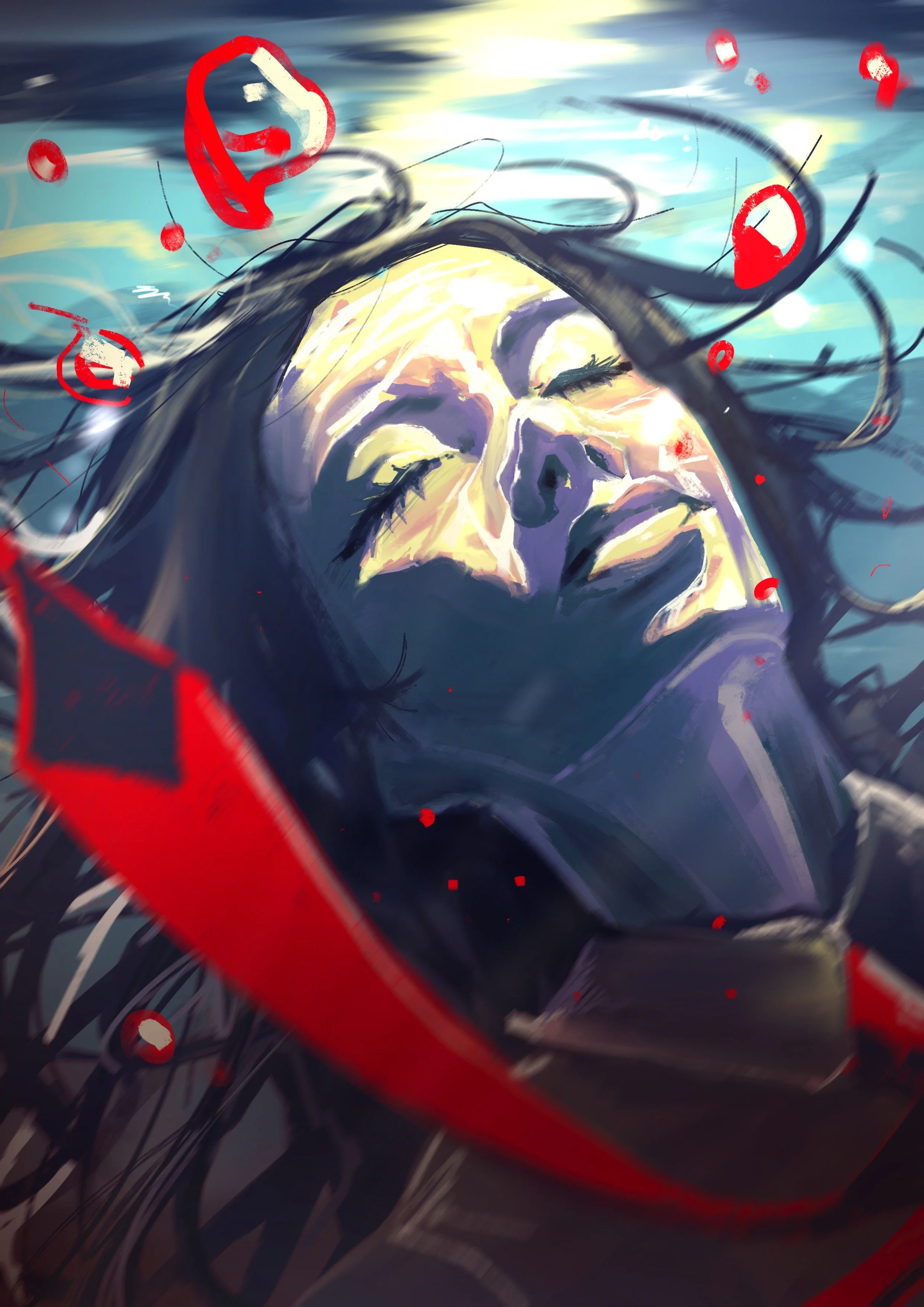 "Archimedes' Buoyancy", digital illustration, 2024