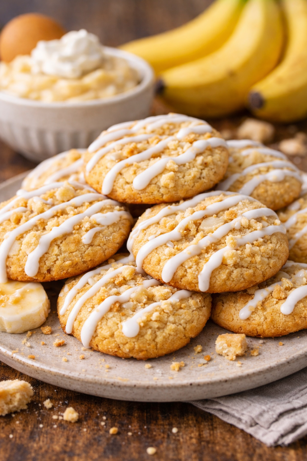 Baby Banana Pudding Cookies