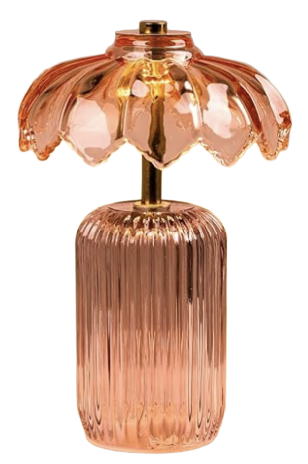 Crystal Glass Flower Lamp ($36)