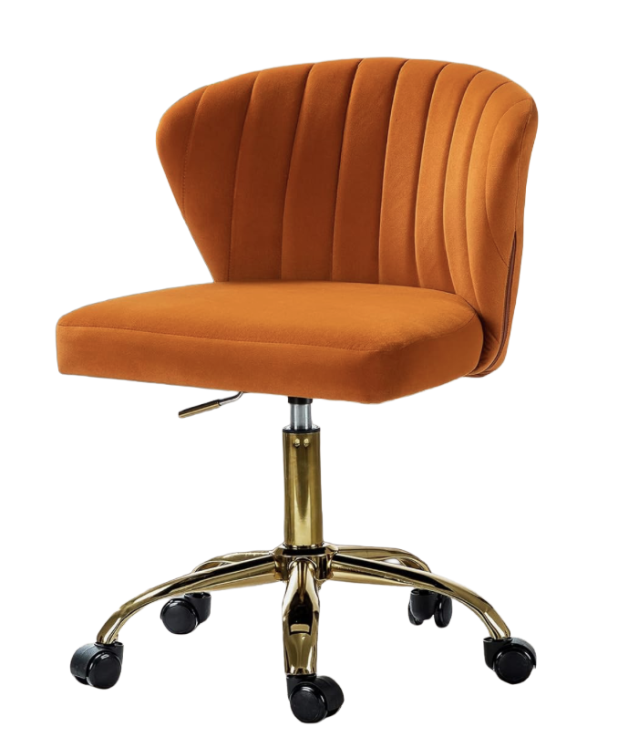 Low-Back Velvet Swivel Office Chair ($103)