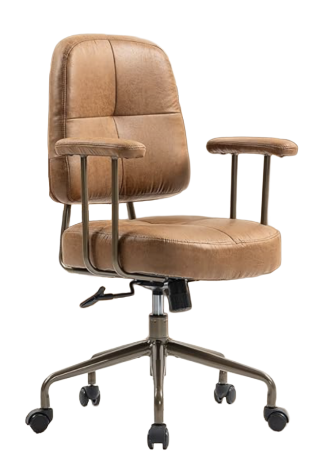 Mid-Century Upholstered Desk Chair ($50)