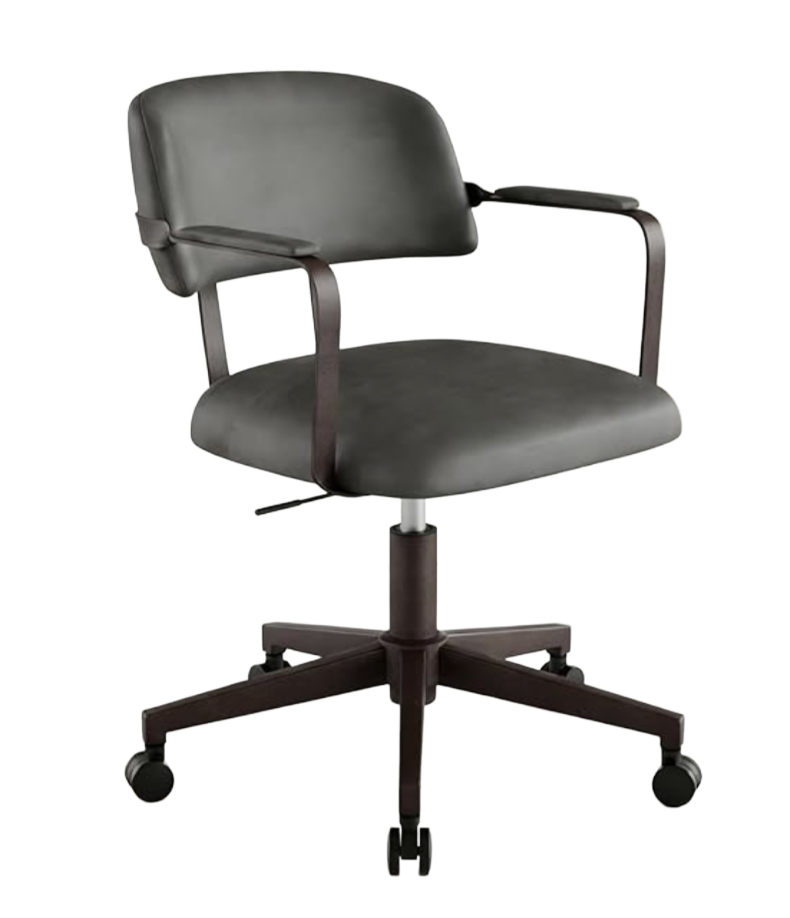 Mid-Back Padded Arm Office Chair ($120)