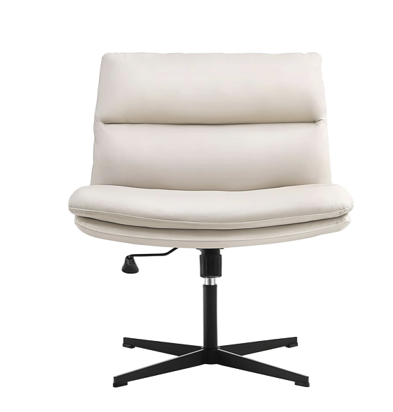 Faux Leather Armless Desk Chair ($130)