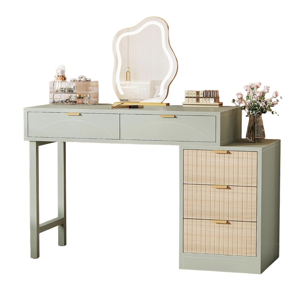 5 Drawer Vanity Desk ($190)
