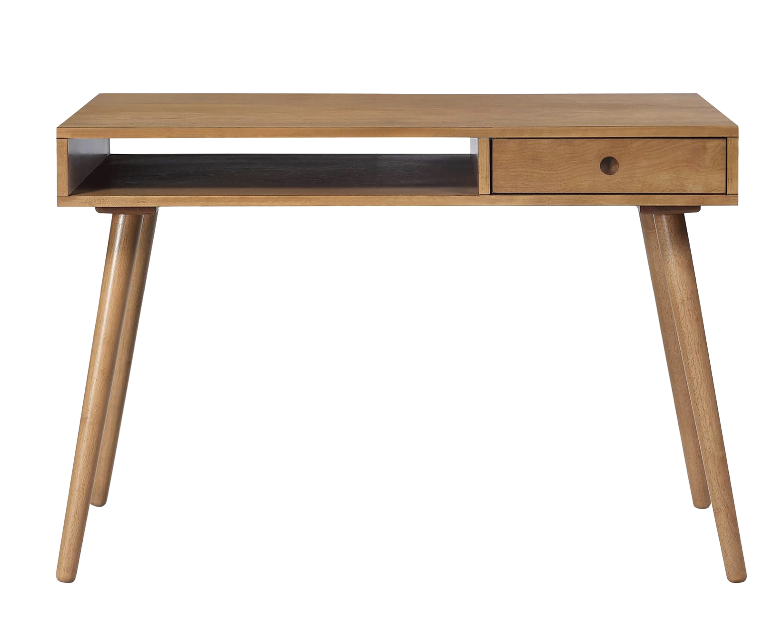 Modern Writing Desk With Rounded Tapered Legs ($244)
