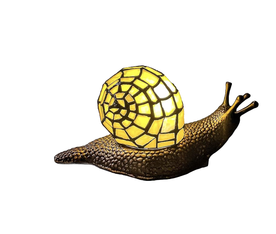 Land Snail Tiffany Stained Glass Accent Lamp ($70)