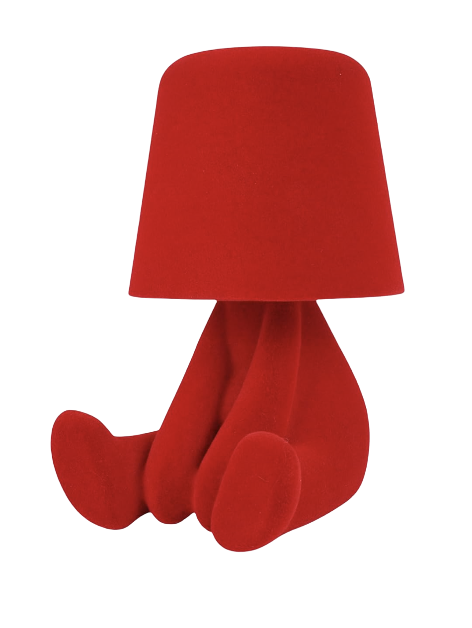 Red Thinker Statue Touch Lamp ($40)