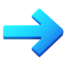 Blue forward arrow icon